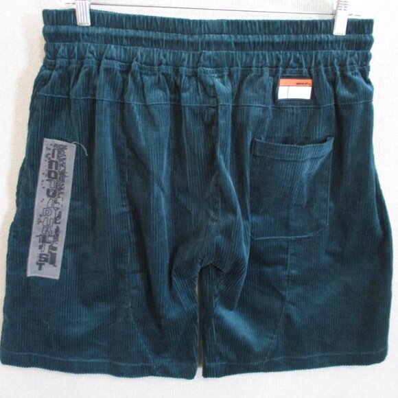 Individualist Green Corduroy 9" Shorts Size XL Drawstring & Elastic - Picture 4 of 8